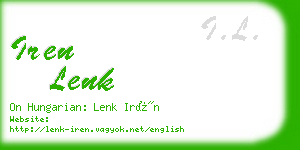 iren lenk business card